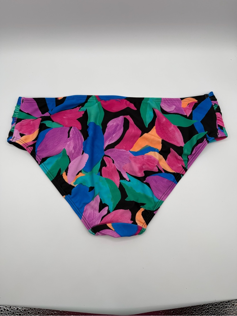 Women’s Multicolor Ruched Bikini Bottom - Picture 3 of 3